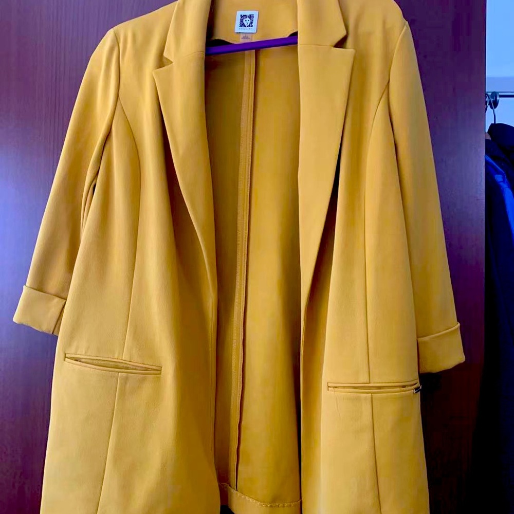 3/4 sleeve blazer jacket